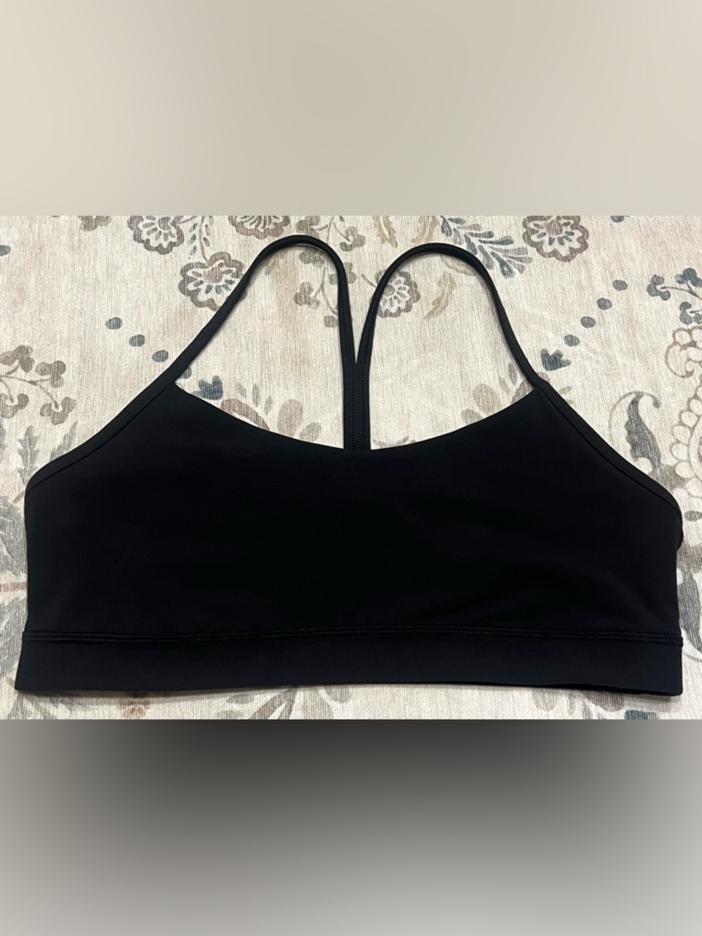 Lululemon Flow Y Bra *Nulu Black Size 12 - Picture 2 of 6